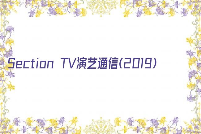 Section TV演艺通信(2019)剧照